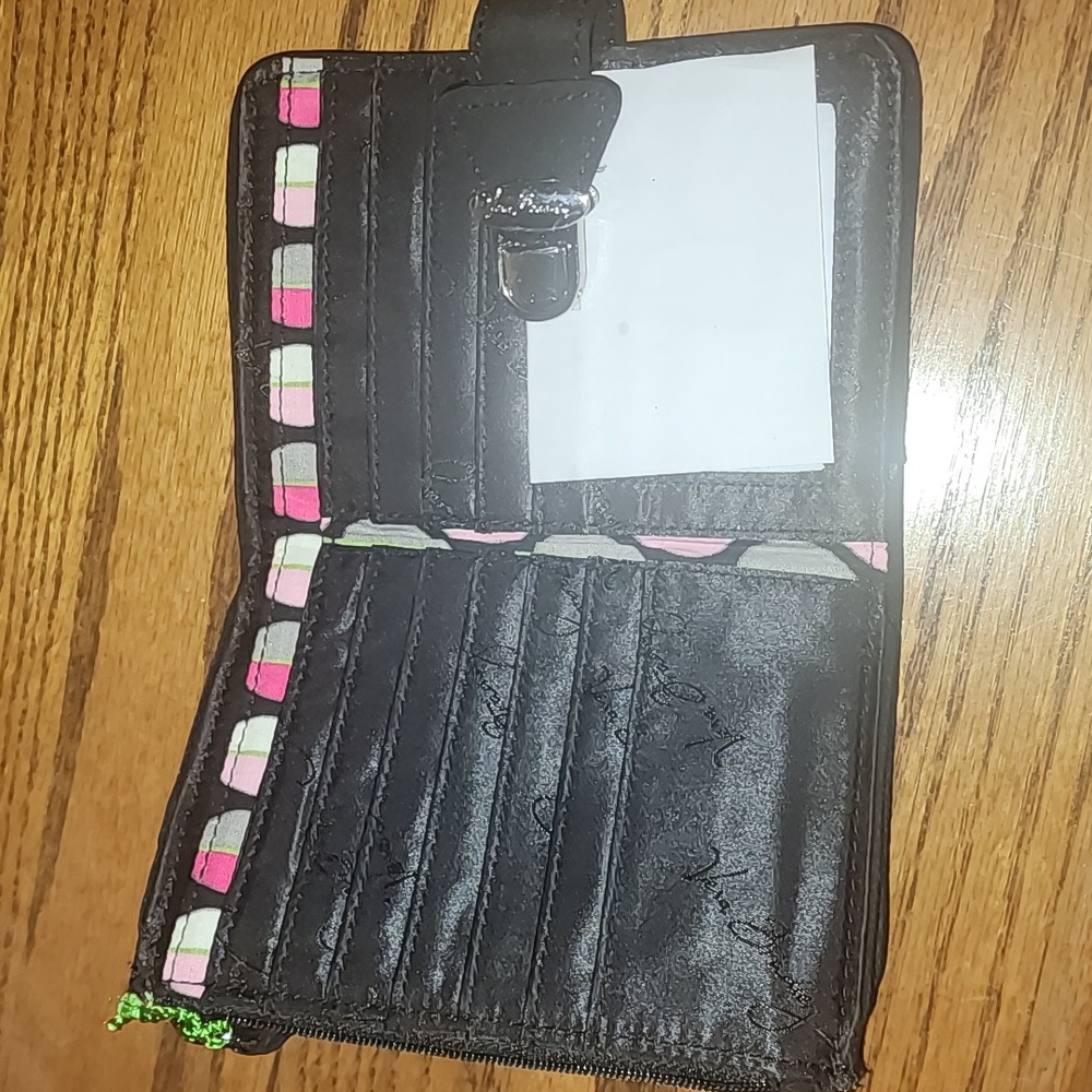 NWOT Vera Bradley Black Quilted Women's Wallet